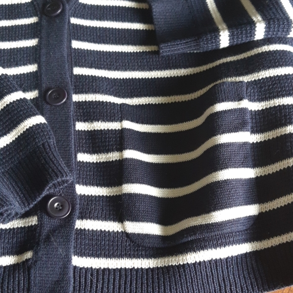 COPY - NWOT 💗 J. CREW Navy Striped Cardigan - Picture 7 of 16